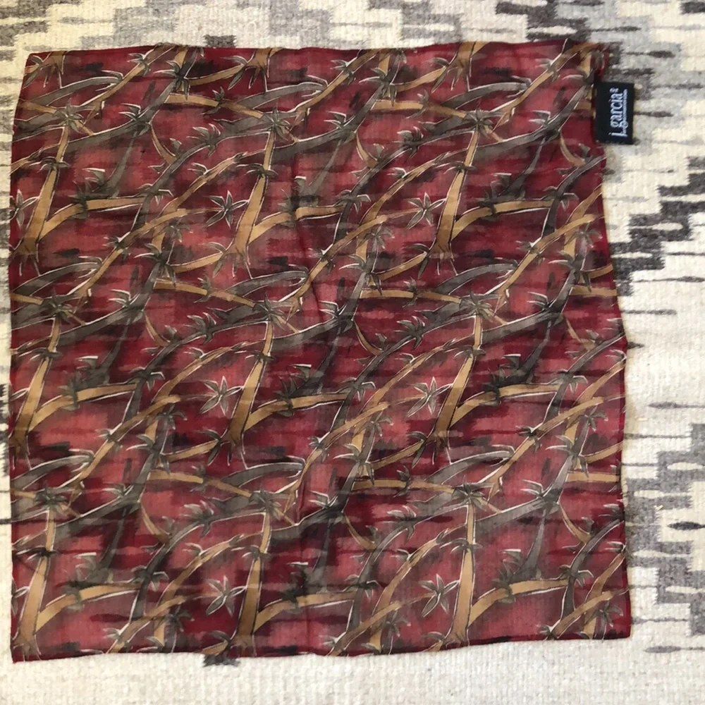 J. Garcia Art in Neckwear for Women Limited Edition Silk Sheer Square Scarf